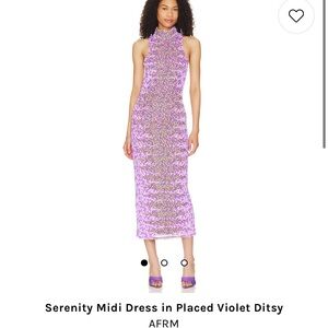 AFRM Serenity Mesh Midi Dress
